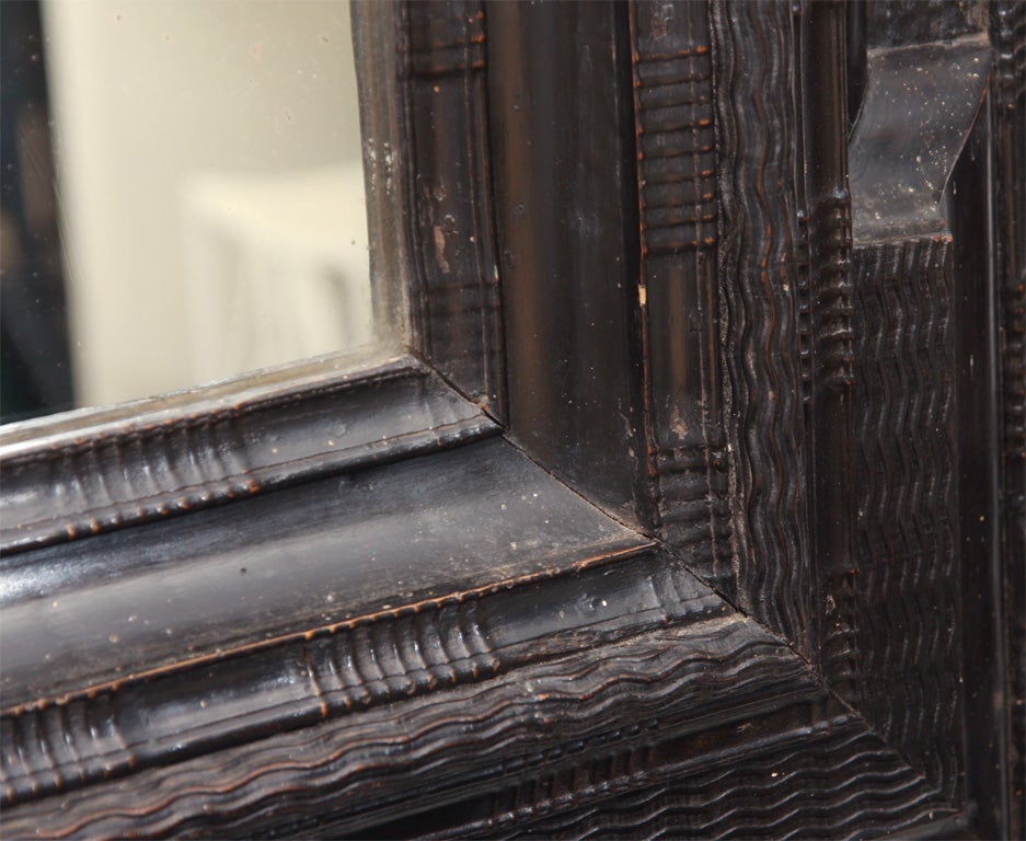 Antique Ebonized Flemish Mirror 2