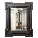 Antique Ebonized Flemish Mirror