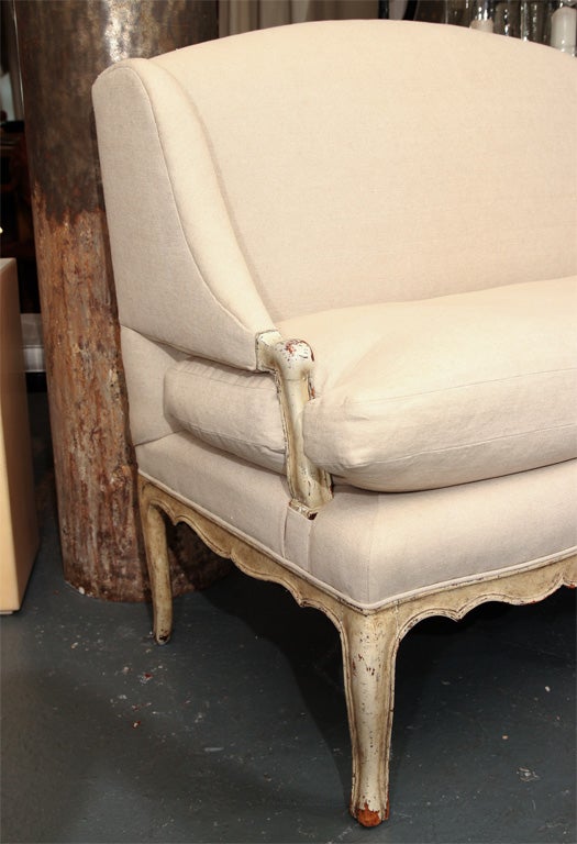 19th Century Petite French Settee 1