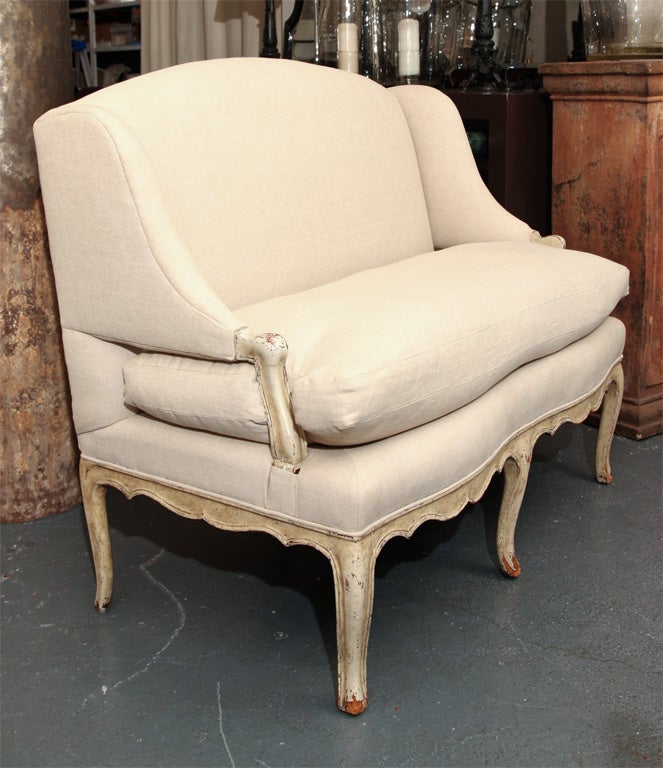 19th Century Petite French Settee 2