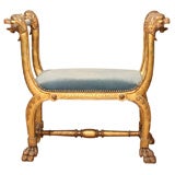 19th Century Italian Gilded Bench
