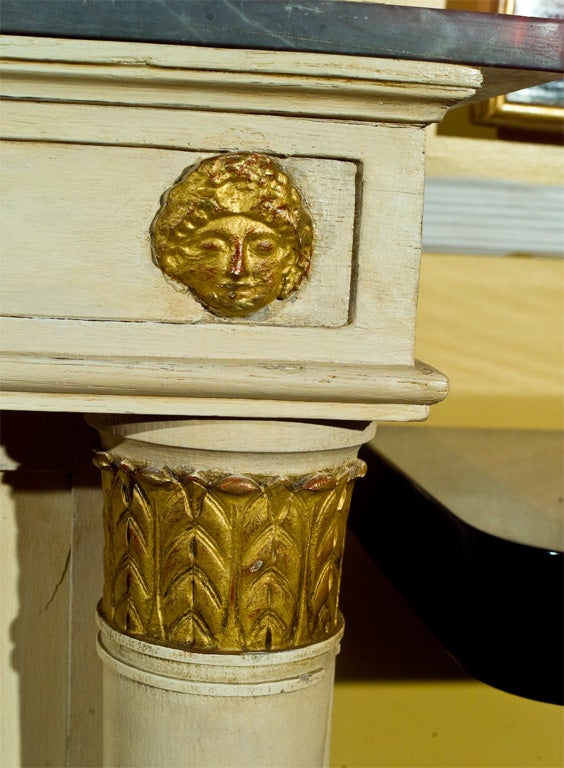 Early 19th Century Swedish Giltwood Commode with Marble Top In Good Condition In Stamford, CT