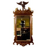 Mahogany Federal Style Mirror Adorning an Eagle