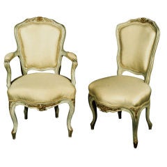 Set of 8 Louis XV Chairs by Maison Jansen