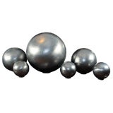 Set of Spun Steel Spheres