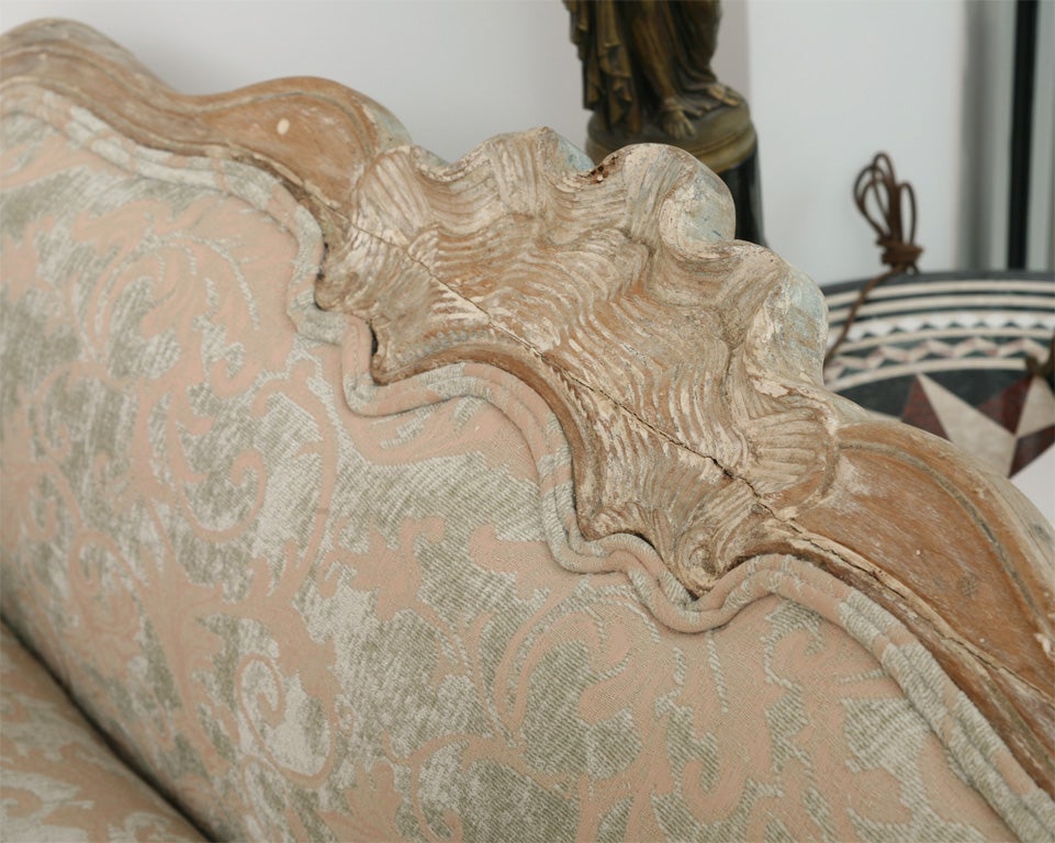 French Carved Walnut Daybed 7