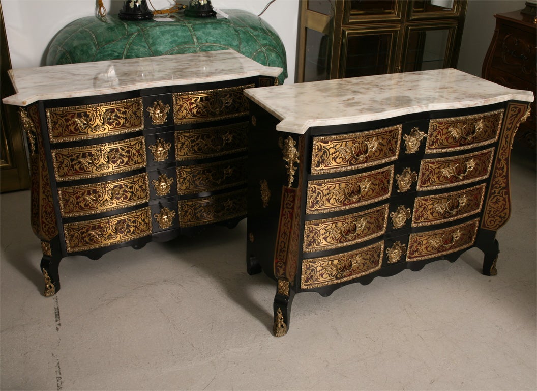 Pair of Boulle Work Chests