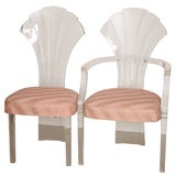 Vintage Group of Six Lucite Dining Chairs