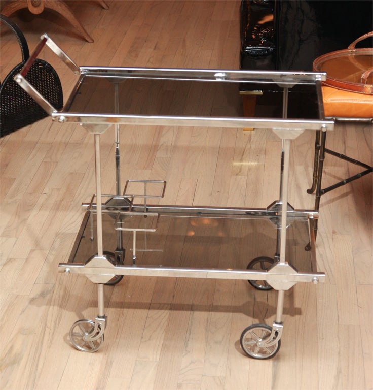 20th Century Jacques Adnet bar cart
