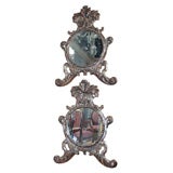 Northern Italian Silver Gilt Mirrors
