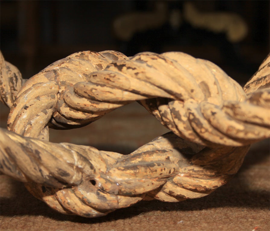 19th Century Fournier Giltwood Rope Twist Stool