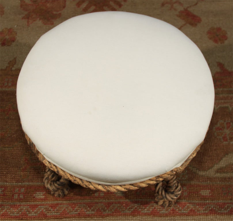 Fournier Giltwood Rope Twist Stool 1