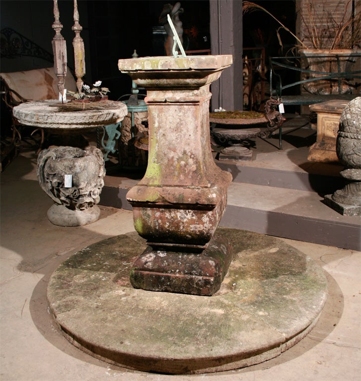 English 19th century stone sundial