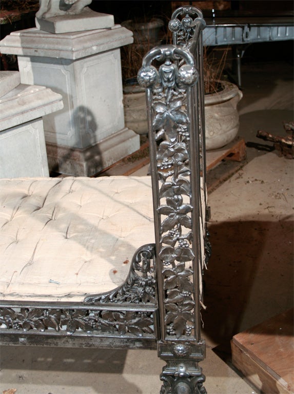 19th Century French  iron bed For Sale