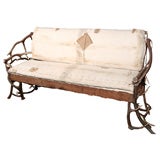 French antler settee