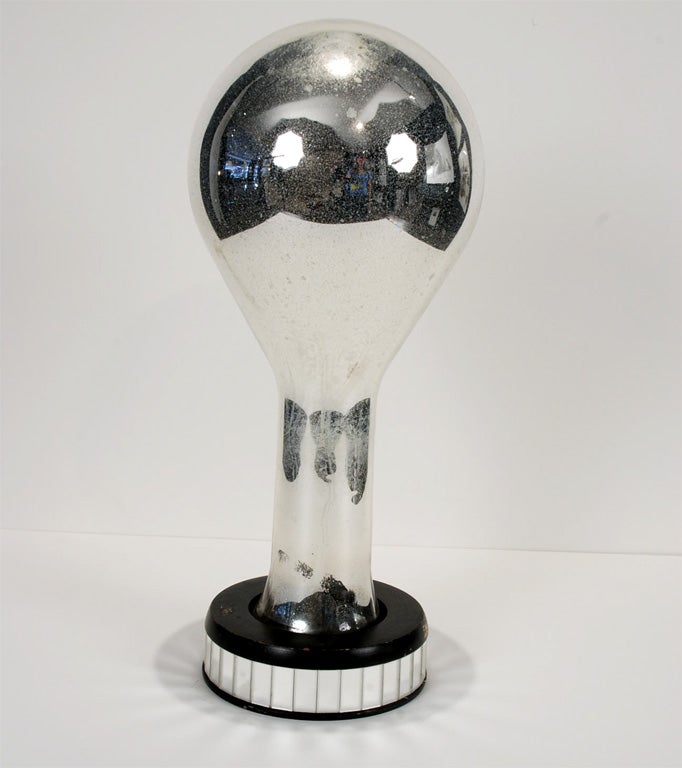 Art Deco Mercury Glass Wig Stand