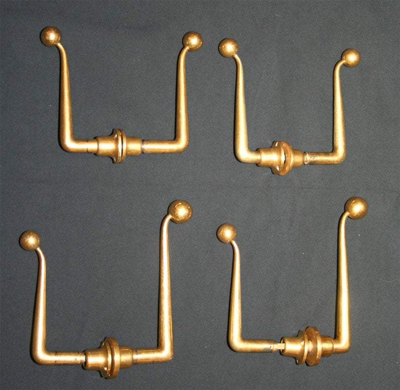 French Set of 8 Door Handles by Jacques- Emile RUHLMANN