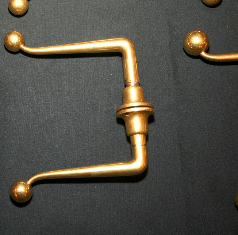 Mid-20th Century Set of 8 Door Handles by Jacques- Emile RUHLMANN