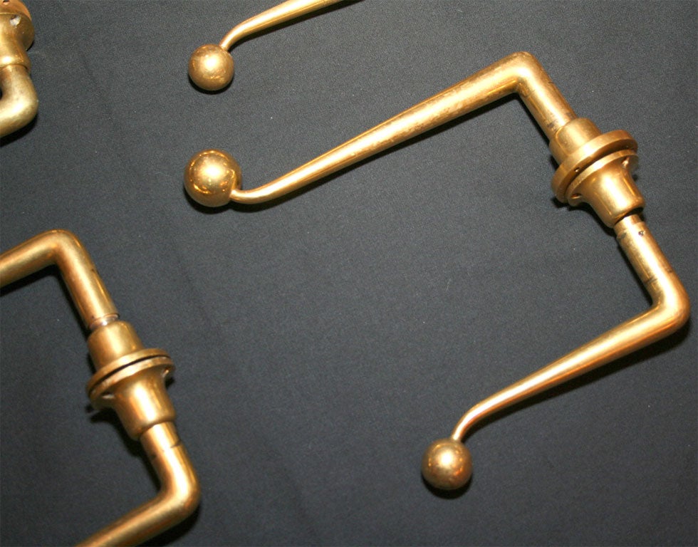Bronze Set of 8 Door Handles by Jacques- Emile RUHLMANN