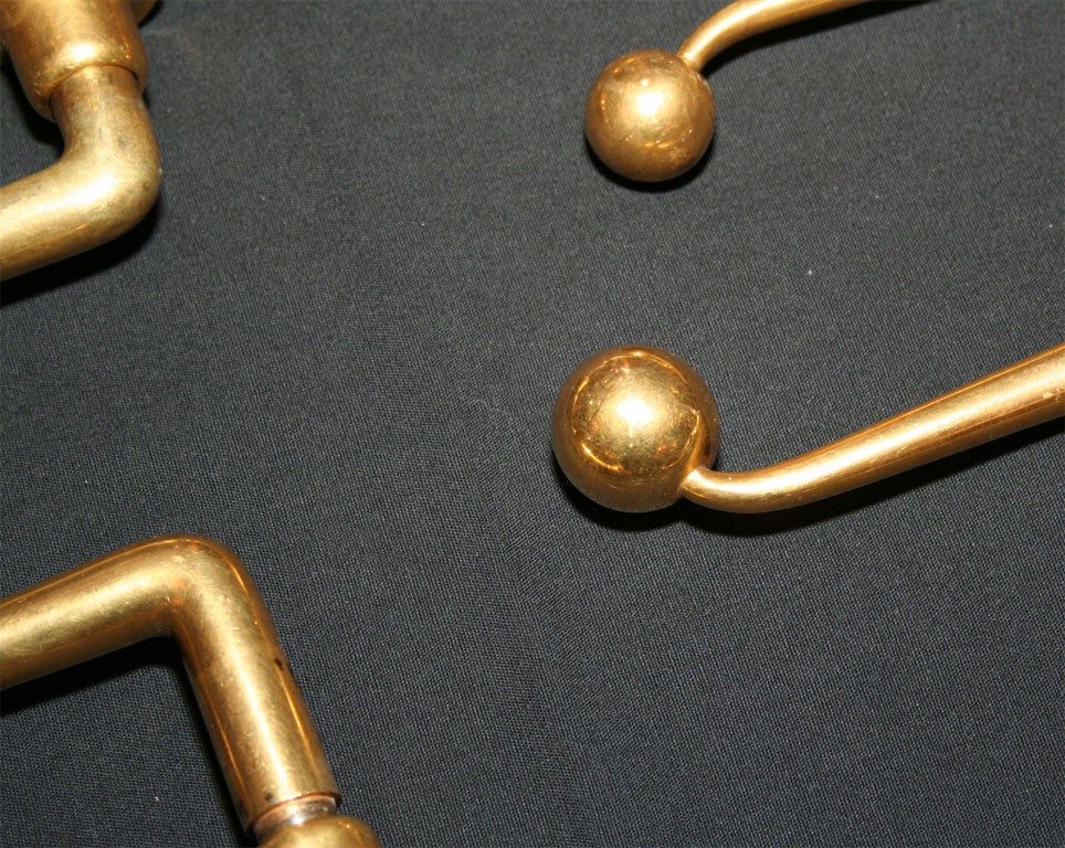 Set of 8 Door Handles by Jacques- Emile RUHLMANN 2