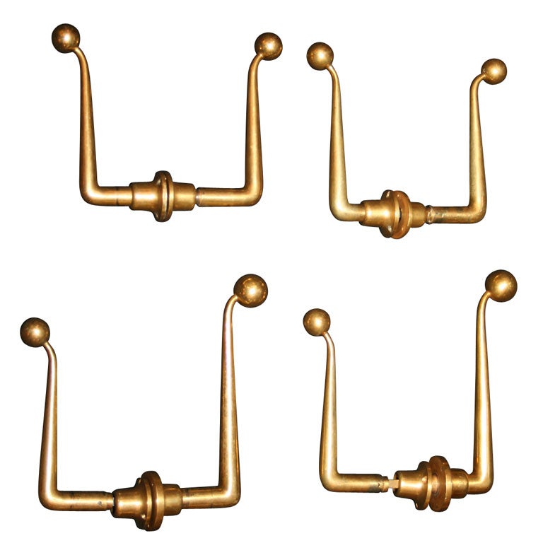Set of 8 Door Handles by Jacques- Emile RUHLMANN