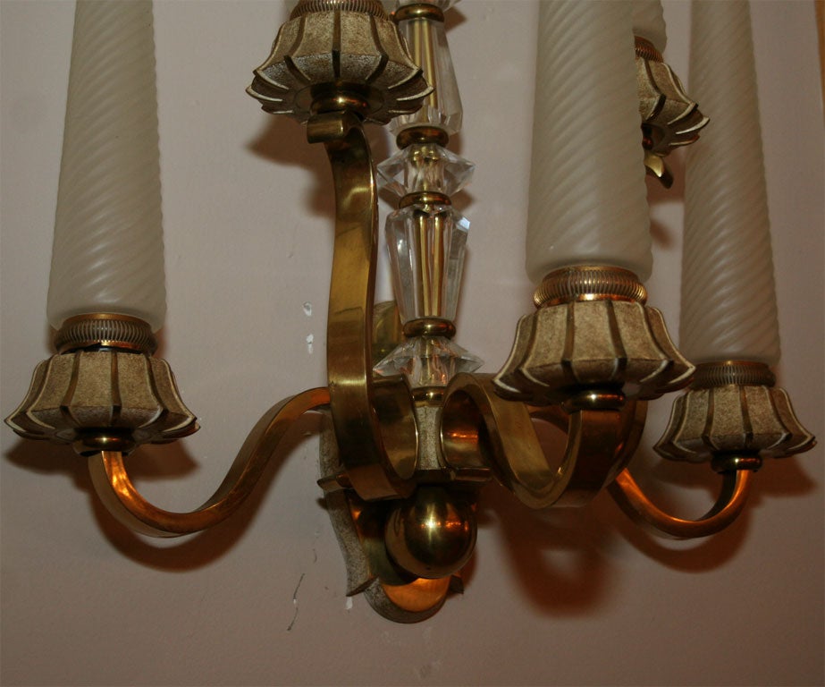 Pair of Sevres Wall Sconces In Good Condition In Bridgewater, CT