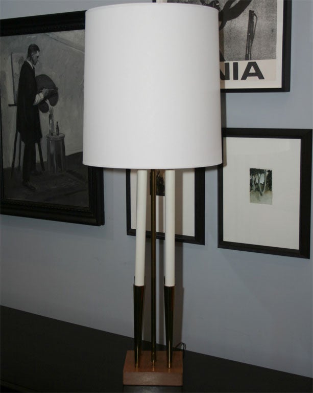 American Stiffel Brass Candlestick lamp