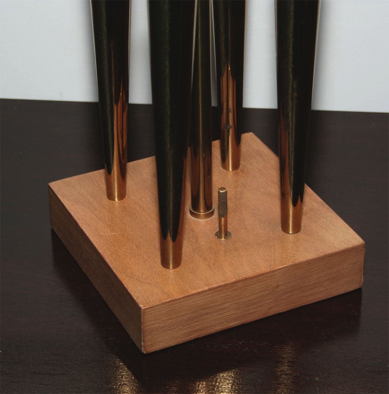 Mid-20th Century Stiffel Brass Candlestick lamp