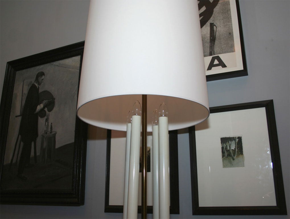 Stiffel Brass Candlestick lamp 3