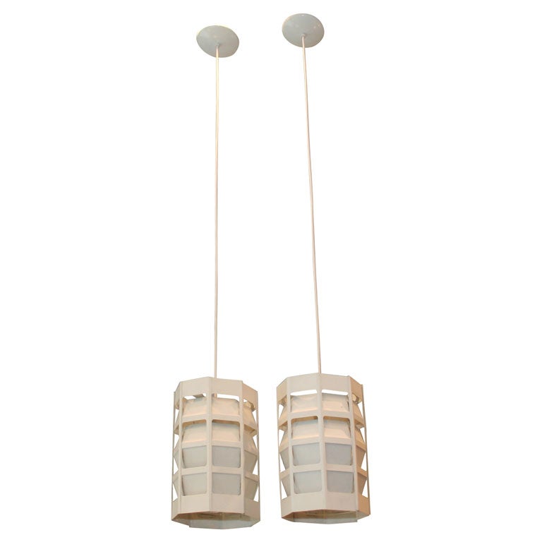 Danish Metal Pendant Lamp by Poul Gernes