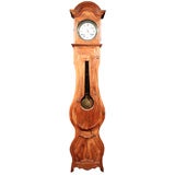 Antique French Provincial Walnut Tallcase Clock, Circa 1840