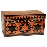 Antique English Parquetry Tea Box, Circa 1820