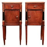 Pair of Italian Cherrywood Bedside Commodes, Circa 1830