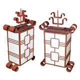 Deco Chic Asian-Inspired Lanterns, Wired for Outdoor Use