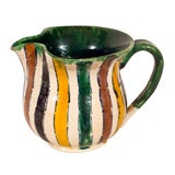 Antique Japanese Folk Pottery Pitcher