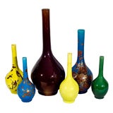 Awaji and Kyoto Art Pottery Point Bottle Collection