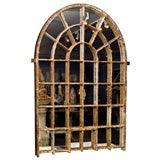 Arched Cast Iron Mirrored Window