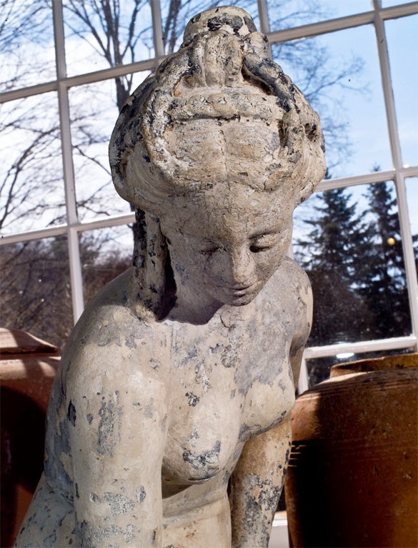 Cast Stone Statue of Venus at the Bath at 1stDibs