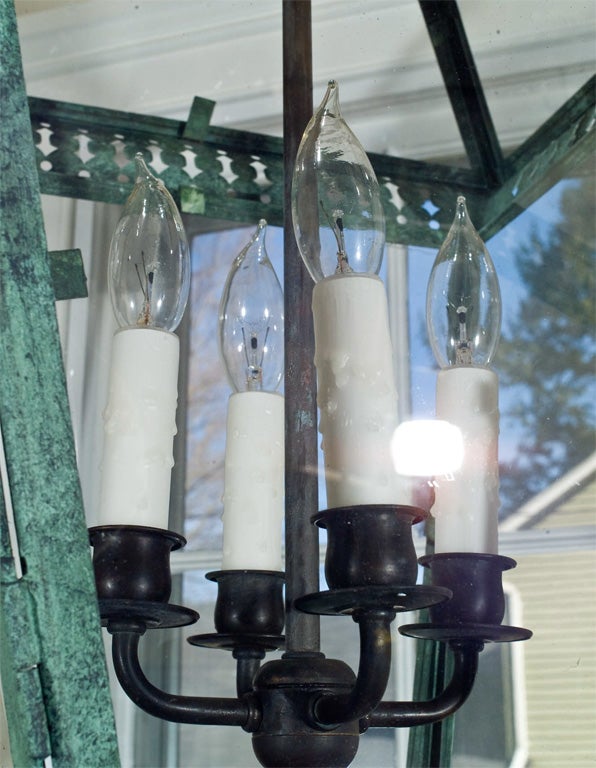 English Unusual Copper Lanterns