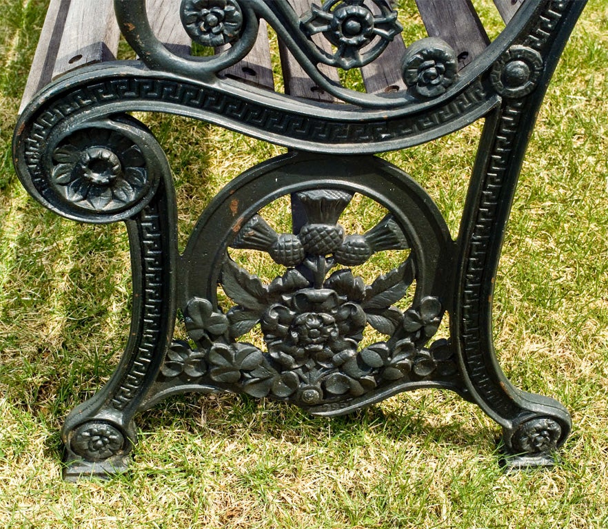 20th Century English Garden Bench For Sale
