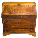 Swedish Painted Pine Brown/Red Secretary