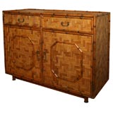 Bamboo chest with brass Asian inspired Hardware