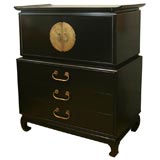Black lacqured Asian inspied Gentleman's chest