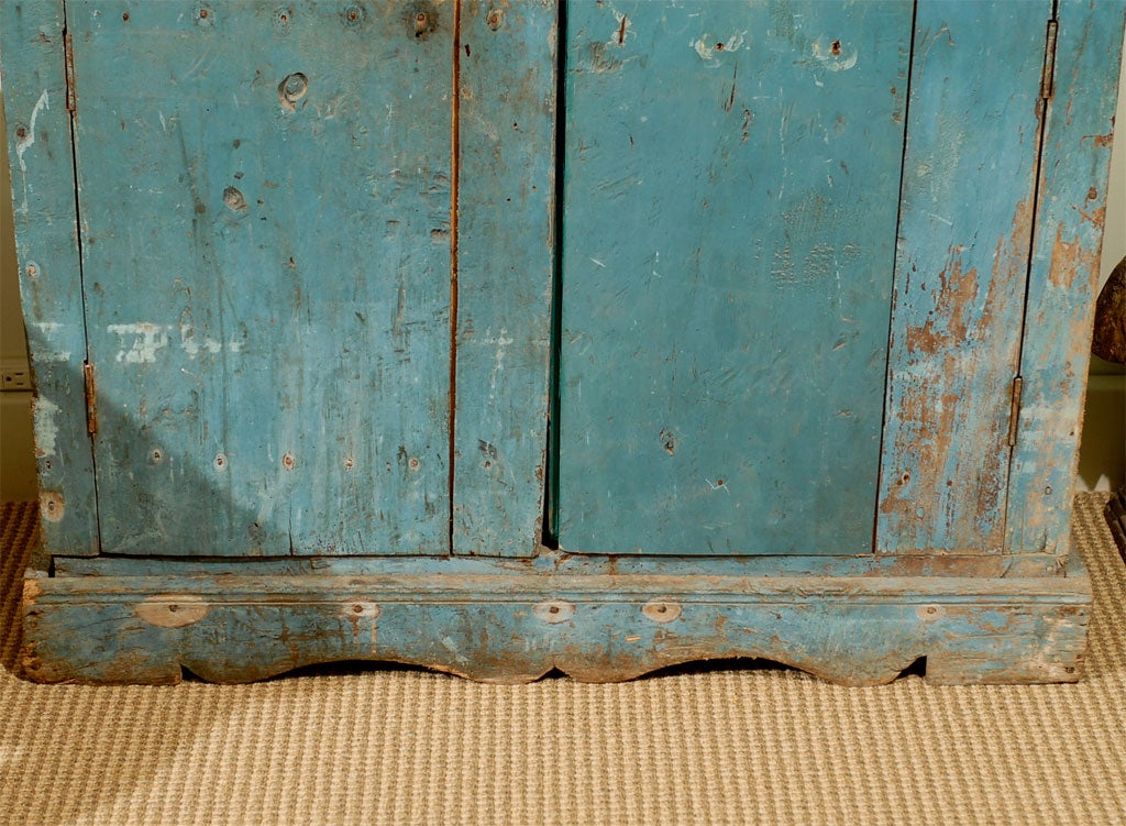 Italian Rustic Painted Cupboard For Sale