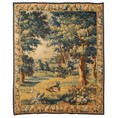 18th Century Brussels Tapestry in Silk and Wool, ca. 1760