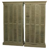 Antique Pair shuttered cainets