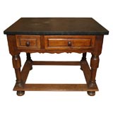 Antique Two Drawer Walnut Table