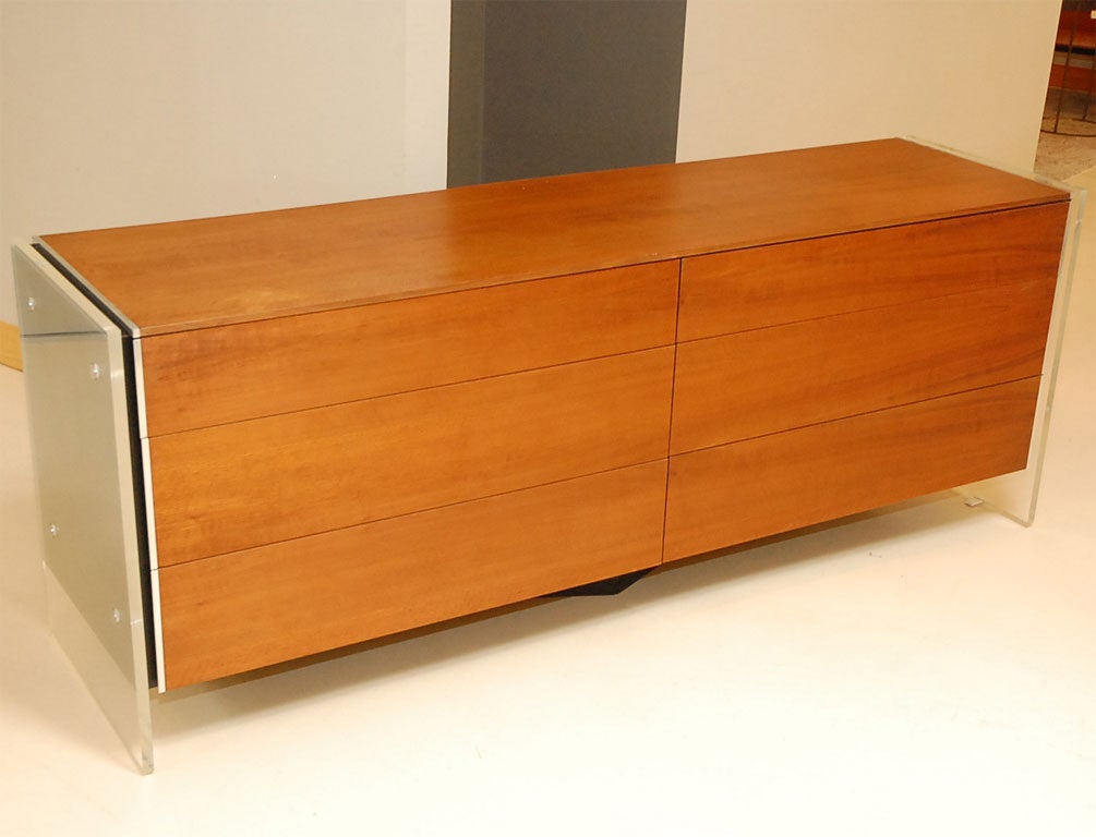 Glenn Of CA Dresser With Lucite Sides