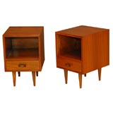 Vintage Pair Of Walnut Night Stands by Stanley Young