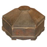 Colonial Wooden Box with Peaked Top